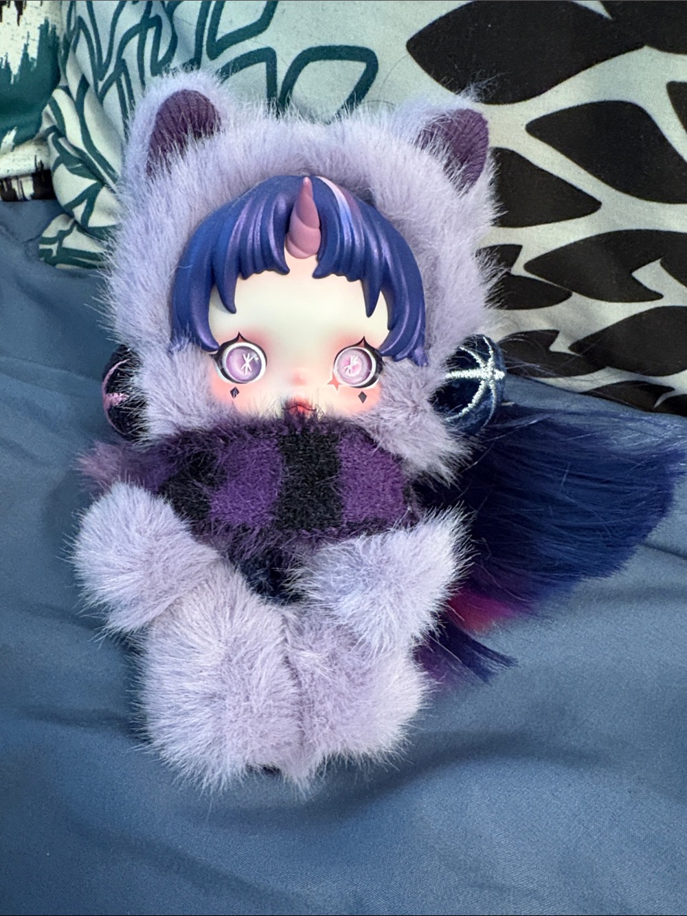My Little Pony Skullpanda Plush Pendant - Lavender and Dark Purple